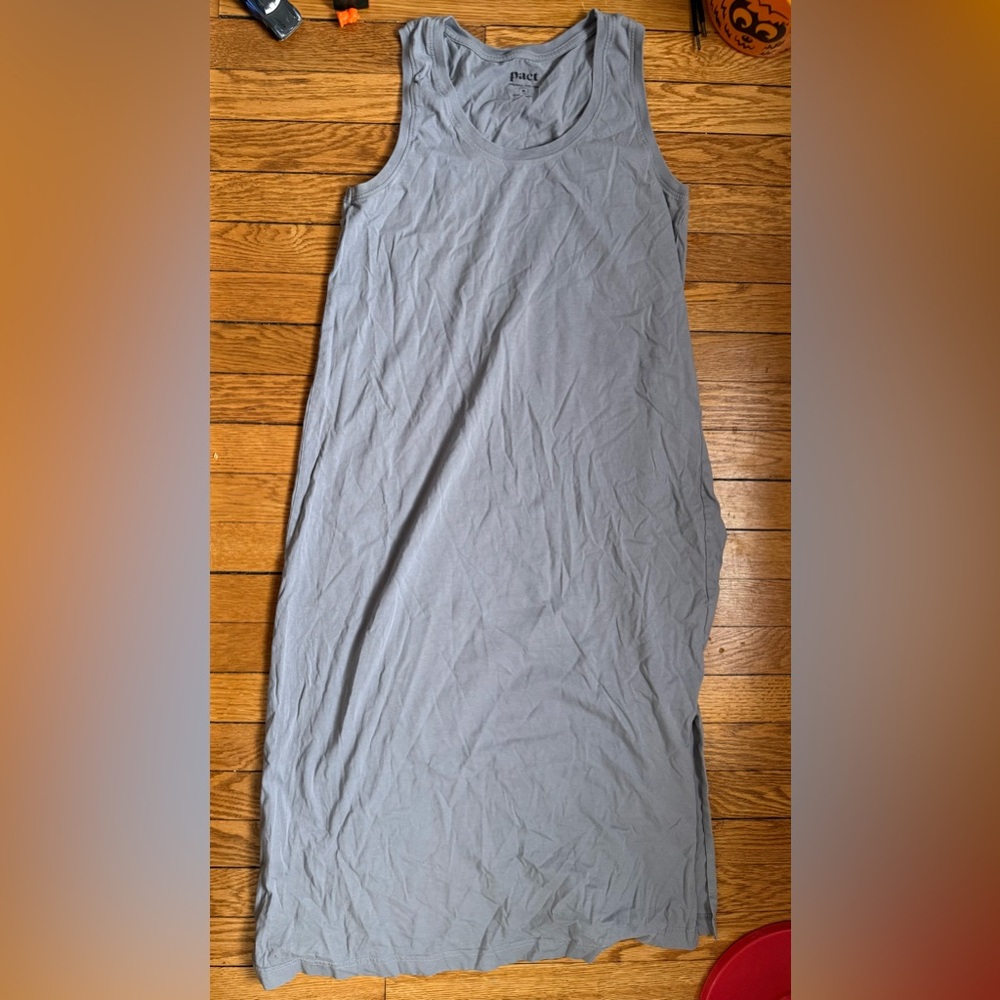 Pact Gray Maxi Dress - Size Medium